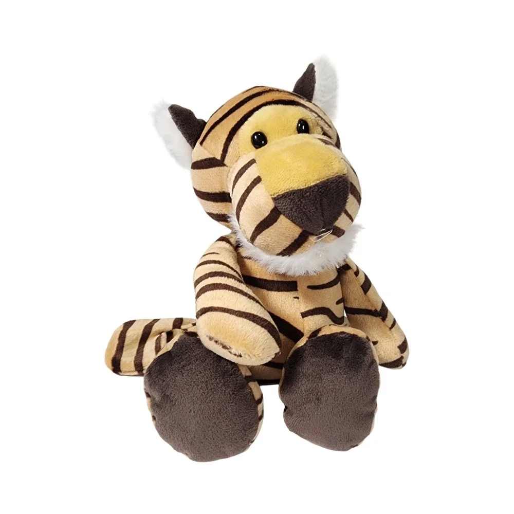 Ai Bei Toys Plush Tiger Stuffed Animal Orange Black Striped Jungle Safari 9 Inch